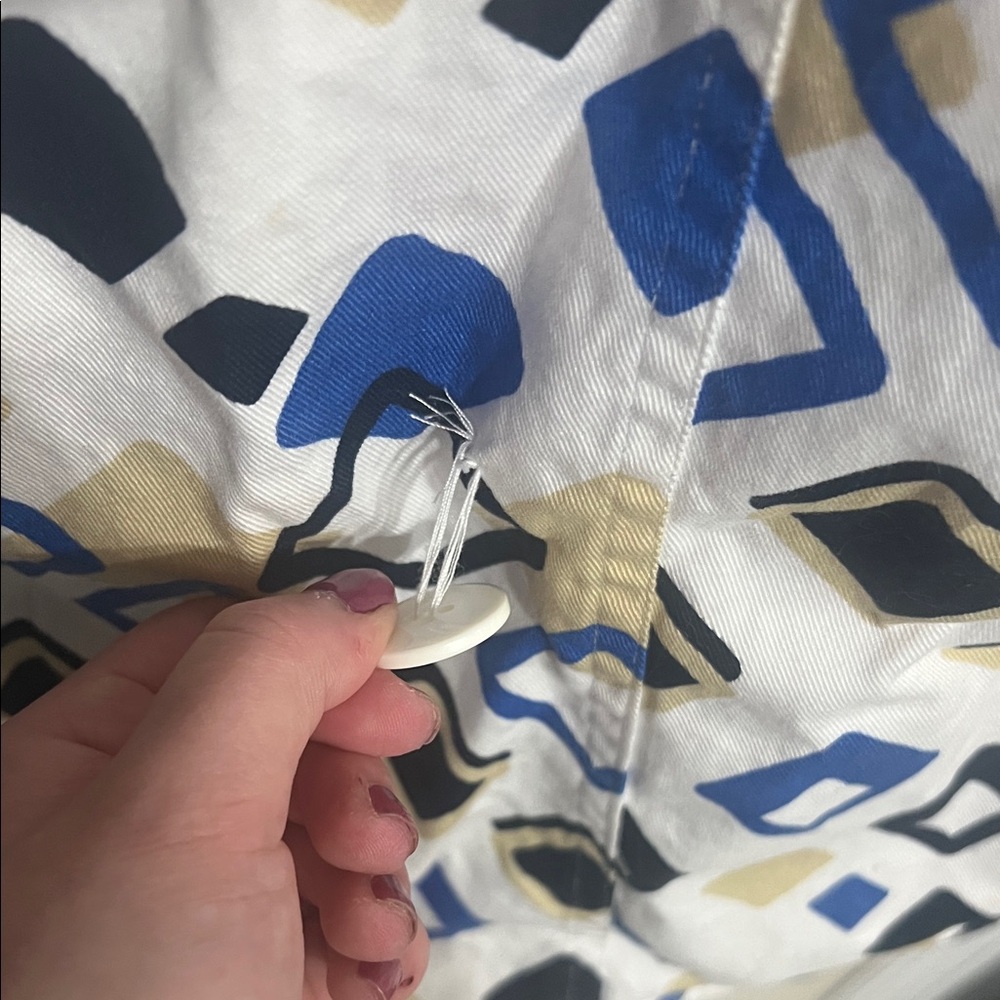 Chadwicks Blue and Black Geometric Jacket - Picture 6 of 8
